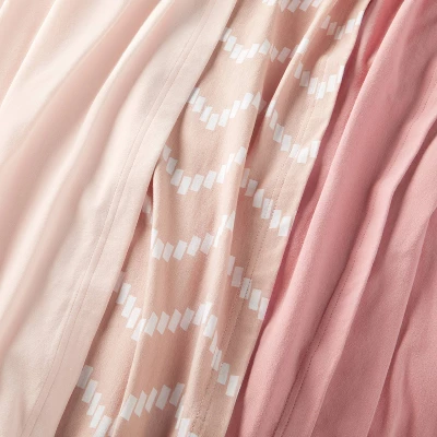 Jersey Swaddle Baby Blankets - Pink Chevron - 3pk - Cloud Island™ - Image 2