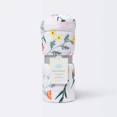 Jersey Knit Reversible Blanket - Cloud Island™ Garden Floral - Image 3