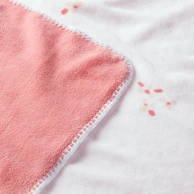 Plush Baby Blanket - Small Floral - Cloud Island™ - Image 2