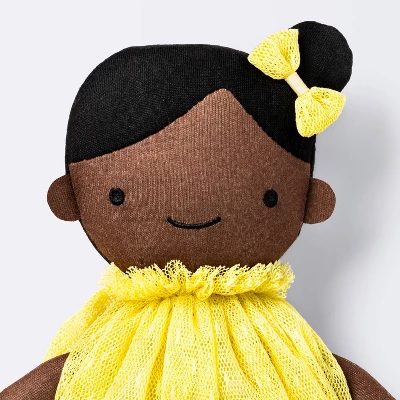 Plush Doll With Yellow Dress - Cloud Island™ - Image 2
