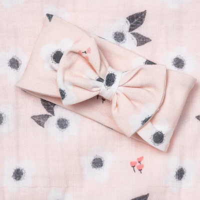 Hospital Gift Set With Headband Spring Floral - Cloud Island™ Pink - Image 2