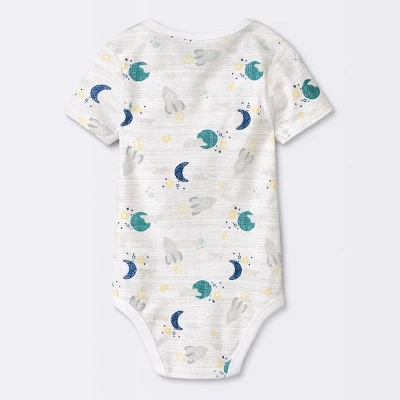 Baby 4pk Short Sleeve Bodysuit - Cloud Island™ Blue