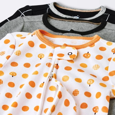 Baby 3pk Halloween Sleep N' Play - Cloud Island™ Orange - Image 2