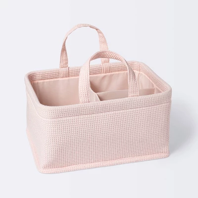 Waffle Weave Rectangular Diaper Caddy With Handles - Cloud Island™ - Image 6