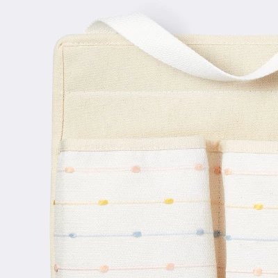 Wall Hanging Storage With Slub Stitching - Cream - Cloud Island™ - Image 2