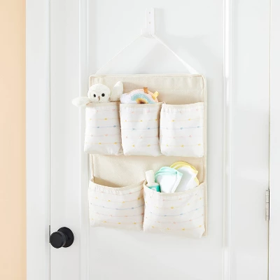 Wall Hanging Storage With Slub Stitching - Cream - Cloud Island™