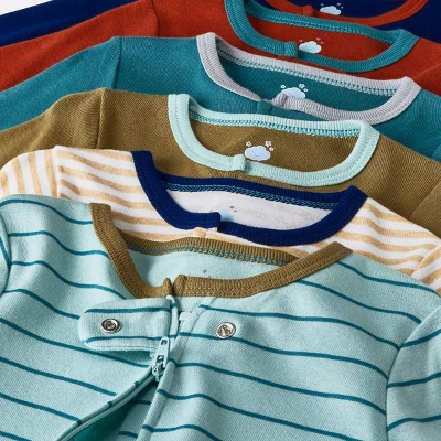 Baby 6pk Zip-Up Sleep N' Play - Cloud Island™ Blue - Image 2