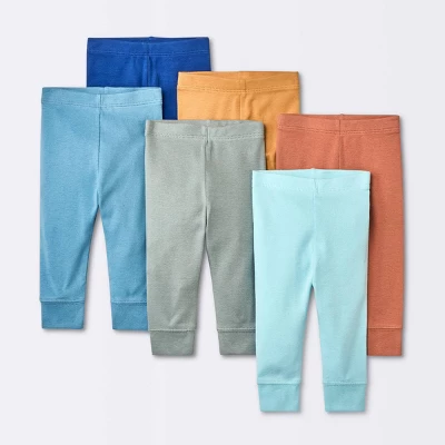 Baby 6pk Basic Pants - Cloud Island™ Orange - Image 3