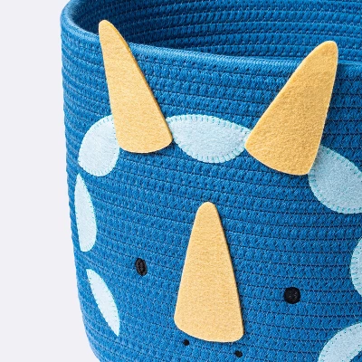 Coiled Rope Medium Round Storage Decorative Basket - Dinosaur - Cloud Island™ - Image 2