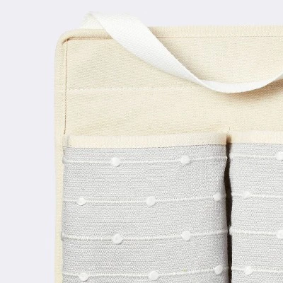 Wall Hanging Storage With Slub Stitching - Gray - Cloud Island™ - Image 2