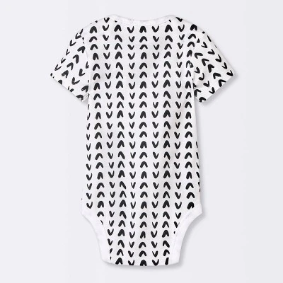 Baby 4pk Short Sleeve Bodysuit - Cloud Island™ Black